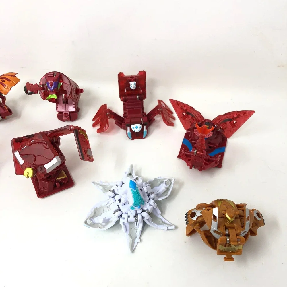 Bakugan Geogan Rising Armored Alliance‎ Lot 12 Figures 4 Magnetic Cards Tokens